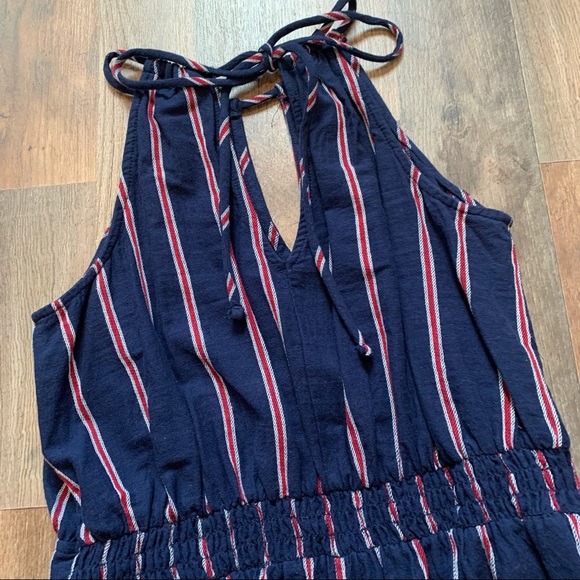 Universal thread stripe linen style jumpsuit - Picture 9 of 12